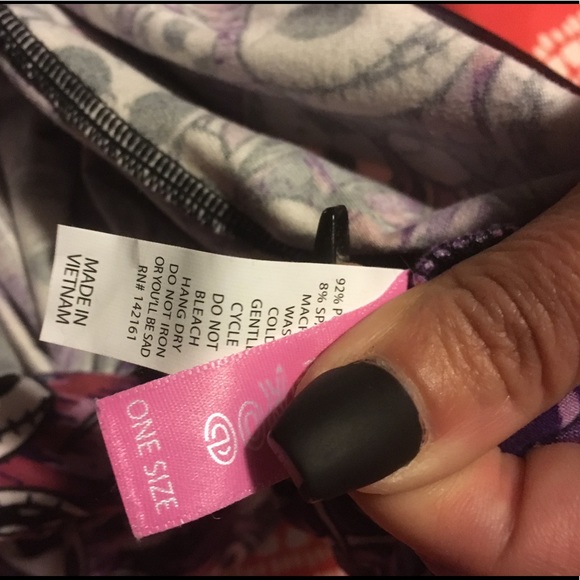 Lularoe Disney OS Scary Jack Leggings GUC - Picture 4 of 4